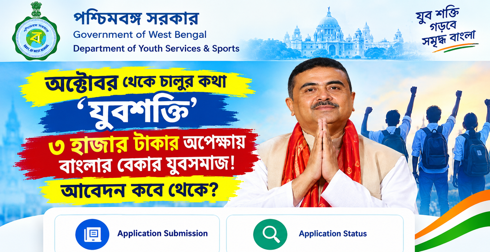 অক্টোবর থেকে চালুর কথা ‘যুবশক্তি’, ৩ হাজার টাকার অপেক্ষায় বাংলার বেকার যুবসমাজ! আবেদন কবে থেকে?